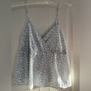 Primark Silver Asymmetrical Wrap Camisole